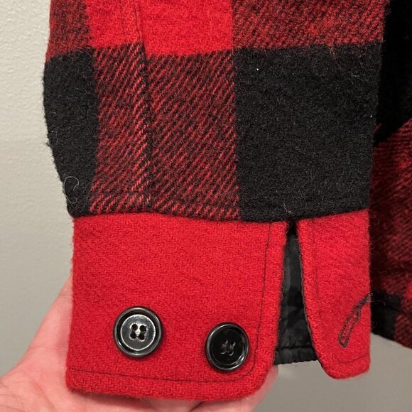 VINTAGE L.L BEAN PLAID RED FIELD JACKET - Picture 9 of 14